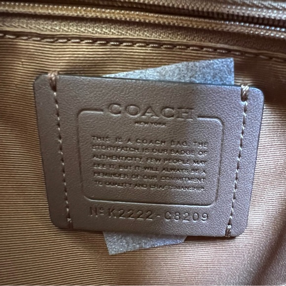 NWT Coach Lane Top Handle Carryall Satchel Crossbody Silver / Ice Purple C8209 - Picture 11 of 14